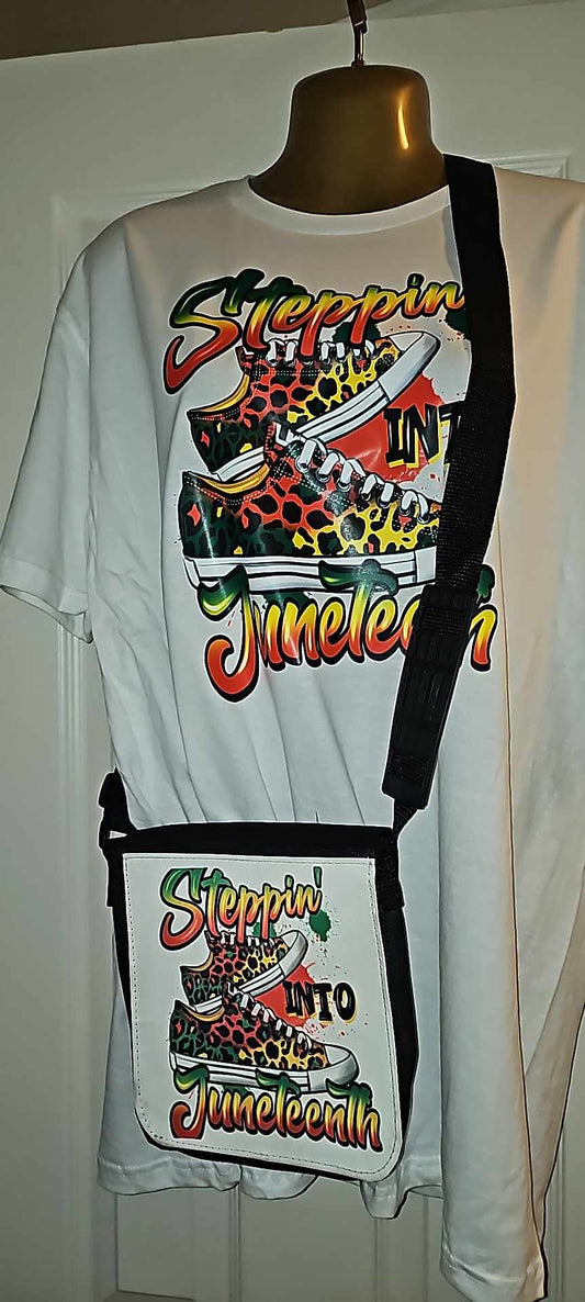 Juneteenth Shirt and Crossbody